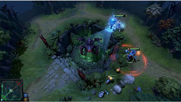 Dota 2 featured thumbnail over warding bij Roshan met twee pits en de beste ward spots