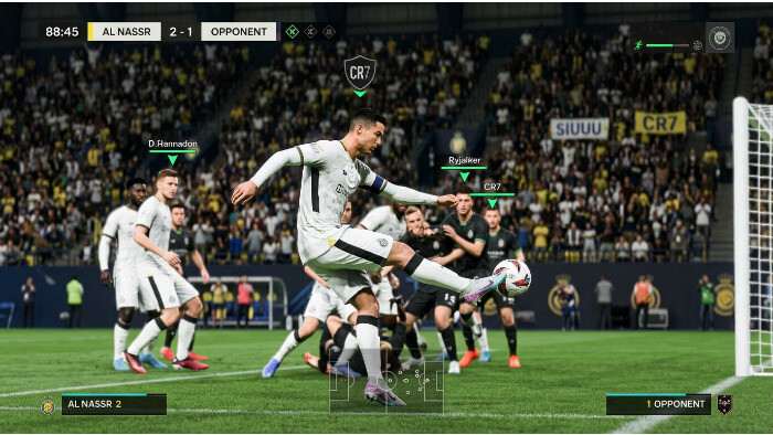 EA Sports FC 24 thumbnail met Cristiano Ronaldo die een bal trapt, verwijzend naar de TikTok-clip uit het artikel