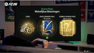 EA SPORTS FC 25 thumbnail over Division Rivals beloningen kiezen tussen coins, packs en untradeable opties