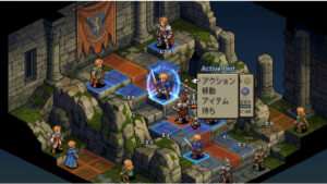 Uitgelichte thumbnail voor Final Fantasy Tactics met focus op tactische veldslag en dramatische verhaalsfeer
