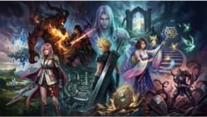 Final Fantasy featured thumbnail met blauwe game-achtergrond en titel over de belangrijkste verhalen en plots