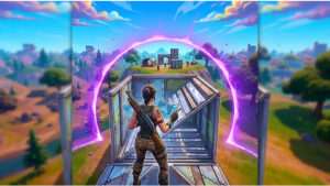 Fortnite Ranked thumbnail met een rank-up thema voor tips om sneller rank gains te halen