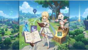 Genshin Impact featured thumbnail over Adventure Rank snel verhogen met kleurrijke game-achtergrond