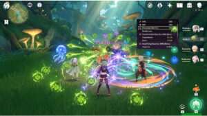 Genshin Impact featured thumbnail voor een artikel over Elemental Mastery met een elementair thema