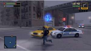 Uitgelichte thumbnail van Grand Theft Auto III met verwijzing naar spelen op mobiel en PlayStation