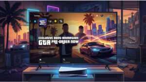 Uitgelichte thumbnail voor Grand Theft Auto V over GTA 6 pre-orders op PS5 met exclusieve boot-animatie