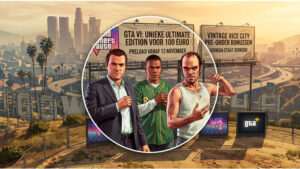 Uitgelichte thumbnail over Grand Theft Auto V met nieuws over Rockstars GTA 6 prijs, Ultimate Edition en preload