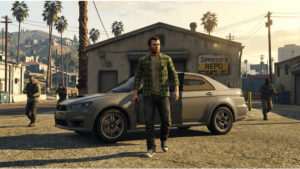 GTA V featured thumbnail met een gidsstijl beeld voor beginners die slim willen starten in Los Santos