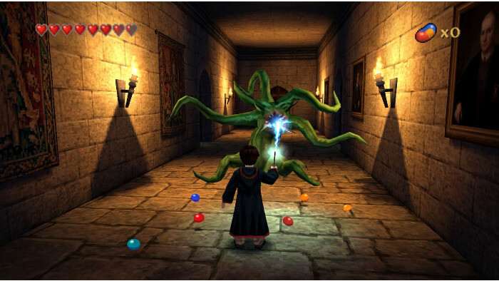 Uitgelichte thumbnail voor Harry Potter and the Chamber of Secrets op PlayStation, met Harry Potter en Zweinstein