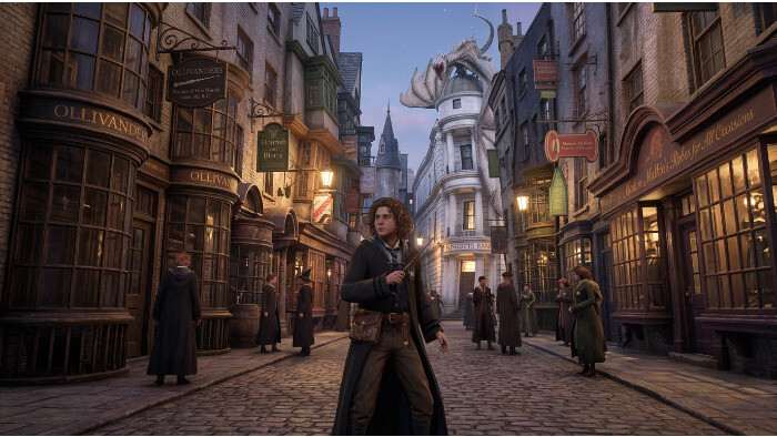 Uitgelichte thumbnail voor Hogwarts Legacy over een mod die Diagon Alley toevoegt