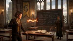 Featured thumbnail voor Hogwarts Legacy met Hogwarts-sfeer, passend bij lessen en huispunten die gedrag sturen