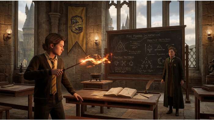 Featured thumbnail voor Hogwarts Legacy met Hogwarts-sfeer, passend bij lessen en huispunten die gedrag sturen