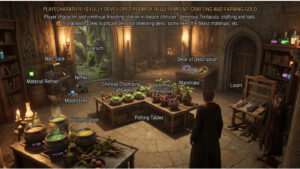 Featured thumbnail voor Hogwarts Legacy met Room of Requirement-thema, gericht op setup en geld verdienen