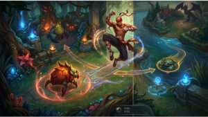 League of Legends featured thumbnail met jungle pad en route-indicatie voor optimale jungle pathing