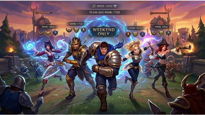 League of Legends thumbnail over Ranked 5v5 dat terugkomt als weekend-queue