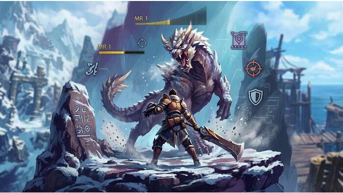 Monster Hunter featured thumbnail over Master Rank unlocken, met jager in harnas in een dramatische setting