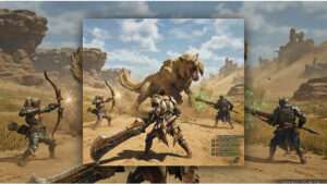 Uitgelichte thumbnail voor Monster Hunter Wilds met focus op de beta-hype en YouTube-episode-reeksen