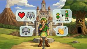 Uitgelichte thumbnail over The Legend of Zelda: Ocarina of Time-remake en memes na Nintendo Direct