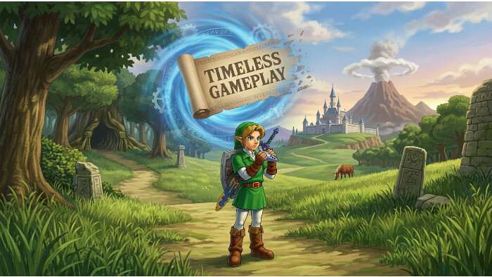 Featured thumbnail voor The Legend of Zelda: Ocarina of Time over Nintendo die verborgen tekst wist en remake-angst