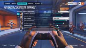 Overwatch 2 uitgelichte thumbnail met focus op console aim settings en het tunen van controller gevoeligheid