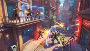 Overwatch 2 thumbnail met Overwatch 2-logo en titel over stomp of stuck, verticaliteit en respawns