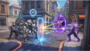 Overwatch 2 thumbnail met hero-illustratie die de verborgen ult-economie en momentum in matches visualiseert