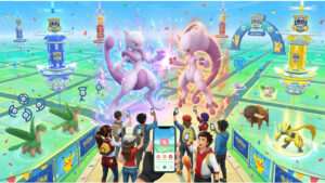 Uitgelichte thumbnail voor Pokémon GO Fest 2026: Global, met Mega Mewtwo X en Mega Mewtwo Y
