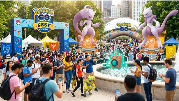 Pok&eacute;mon GO featured thumbnail over GO Fest Chicago, gericht op de jacht naar Shiny Wash Rotom