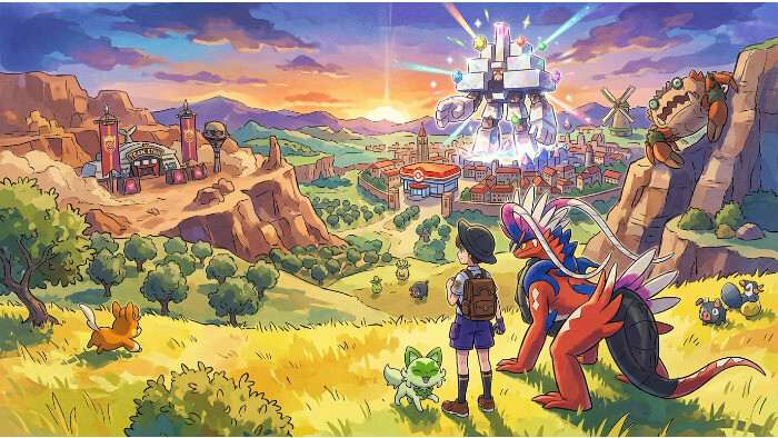 Uitgelichte thumbnail van Pok&eacute;mon Scarlet and Violet op Nintendo Switch met de open wereld als thema