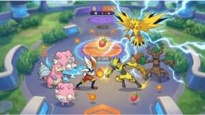 Pokémon Unite featured thumbnail over oneerlijke matchmaking, met een versus-compositie die teams en ranking suggereert