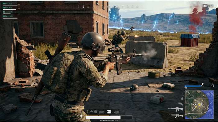 PUBG featured thumbnail met een soldaat met helm en geweer, passend bij het artikel over de beste wapens in de patch