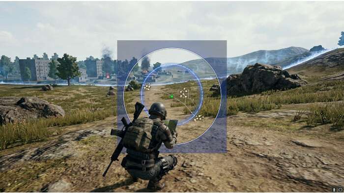 PUBG featured thumbnail met een soldier en vizier, passend bij circle voorspellen en roteren