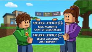 Roblox uitgelichte thumbnail over Kids- en Select-accounts met strengere leeftijdschecks wereldwijd