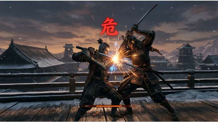 Uitgelichte thumbnail voor Sekiro: Shadows Die Twice met de shinobi Sekiro en de titeltekst over precisie