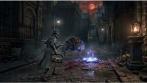 Soulsborne featured thumbnail met Souls versus Blood Echoes en een donkere fantasy-achtergrond