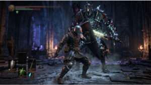 Soulsborne featured thumbnail met donkere krijger en stamina management thema voor gevechten