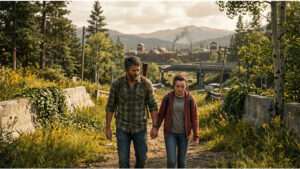 Uitgelichte thumbnail voor The Last of Us over de band tussen Joel en Ellie, van vreemden tot vader-dochter