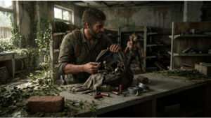 The Last of Us featured thumbnail met Joel en Ellie, passend bij het thema schaarste en zuinig omgaan met munitie