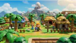 Uitgelichte thumbnail voor The Legend of Zelda: Link's Awakening op Switch, met kleurrijke game-artwork in kader