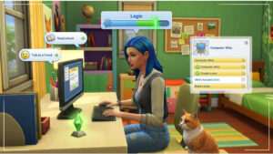 The Sims 4 uitgelichte thumbnail met Sims-personages en de groene plumbob, passend bij microdoelen en beloningen