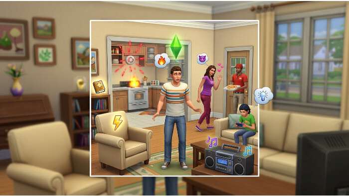 Uitgelichte thumbnail voor The Sims 4 met focus op onzichtbare AI-regels die Sim-dramas aansturen