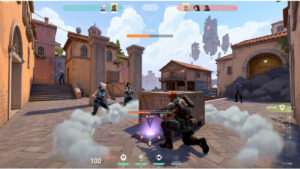 Valorant featured thumbnail met Spike-plant spots per map, met een tactische kaart-achtige gamevisual