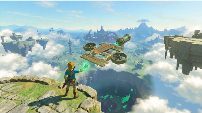 Featured thumbnail voor The Legend of Zelda: Tears of the Kingdom op Switch, met Link in Hyrule