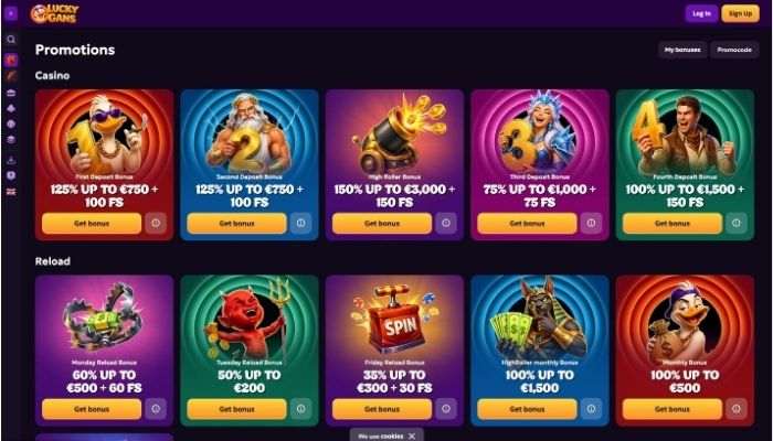 Luckygans casino bonussen