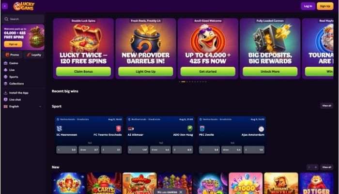 Luckygans casino online