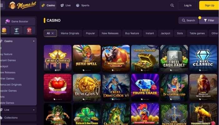 Mama.bet casino spellen