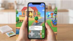 Uitgelichte thumbnail van Animal Crossing: New Leaf met iPhone-emulatie via Manic EMU