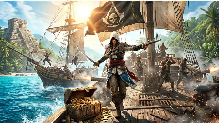 Uitgelichte thumbnail van Assassin's Creed IV: Black Flag met focus op Resynced en Steam-verkoopprestatie