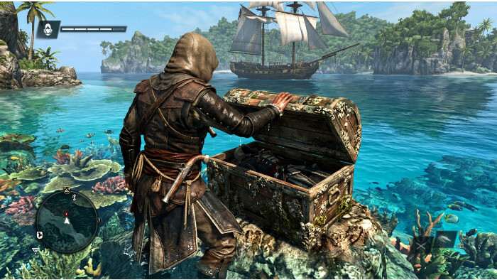 Featured thumbnail voor Assassin's Creed IV: Black Flag over Ubisoft die een schatzoektocht schrapt na een onverwachte winnaar