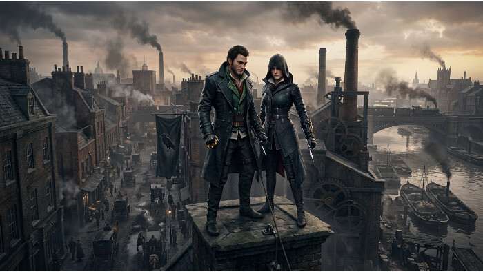 Uitgelichte thumbnail voor Assassin's Creed Syndicate op PS4 met een assassin in Victoriaans Londen